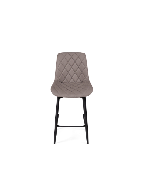 Полубарный стул Баодин К Б/К крутящийся латте / черный