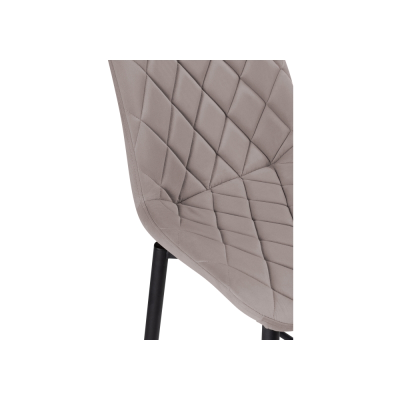 Полубарный стул Баодин К Б/К крутящийся латте / черный