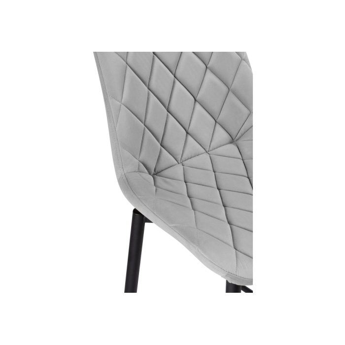 Полубарный стул Баодин К Б/К крутящийся светло-серый / черный