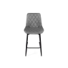 Полубарный стул Баодин К Б/К крутящийся темно-серый / черный