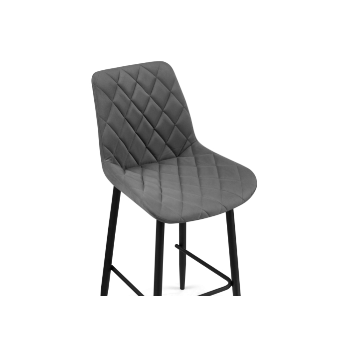 Полубарный стул Баодин К Б/К темно-серый / черный