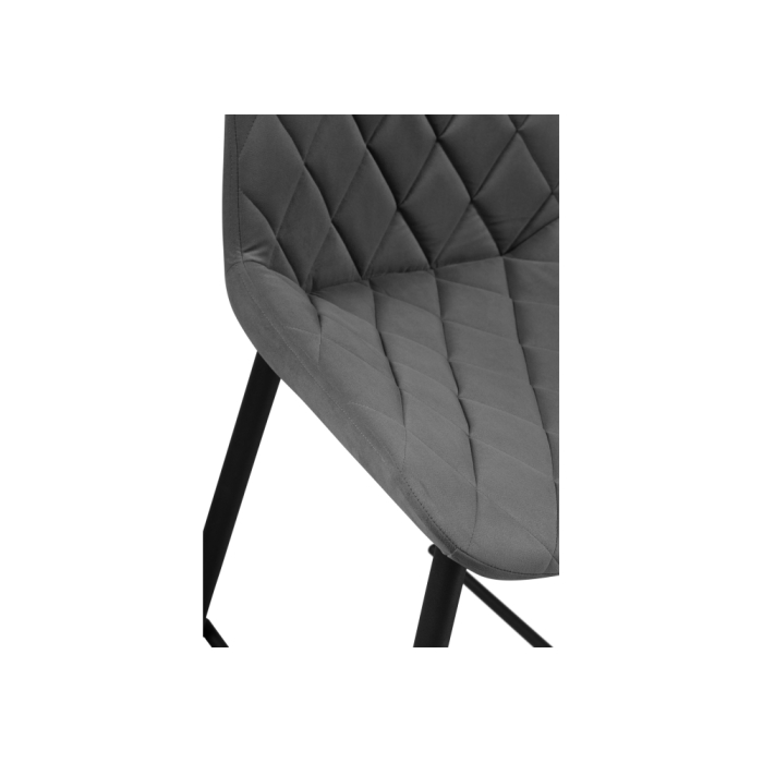 Полубарный стул Баодин К Б/К темно-серый / черный