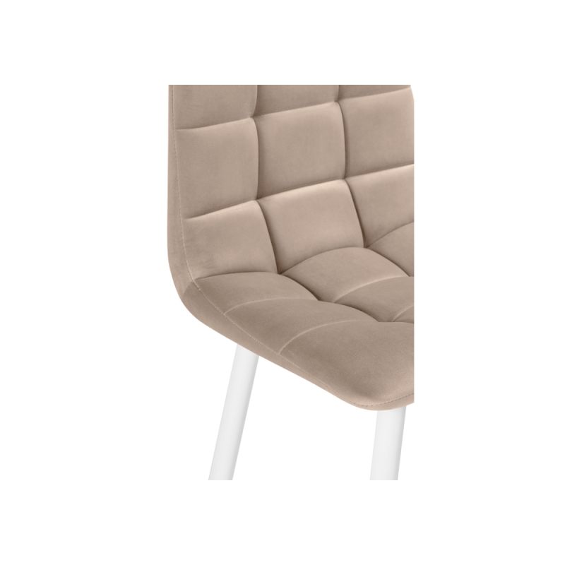 Полубарный стул Чилли К бежевый / белый