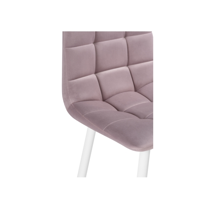 Полубарный стул Чилли К розовый / белый