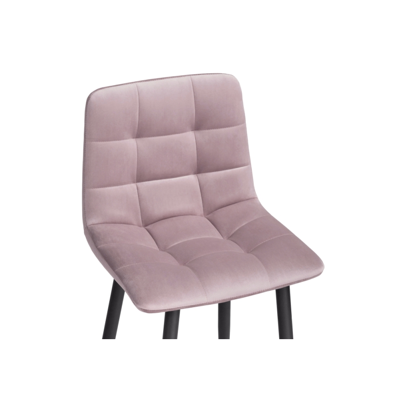 Полубарный стул Чилли К розовый / черный