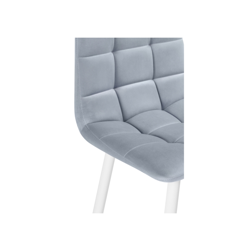 Полубарный стул Чилли К  светло-серый / белый