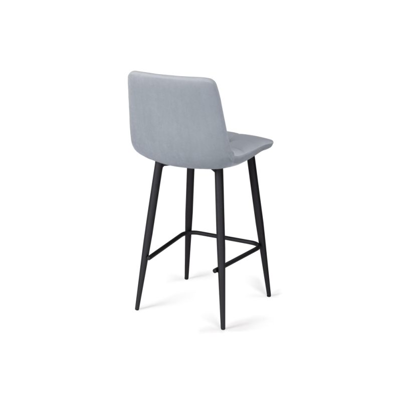 Полубарный стул Чилли К светло-серый / черный