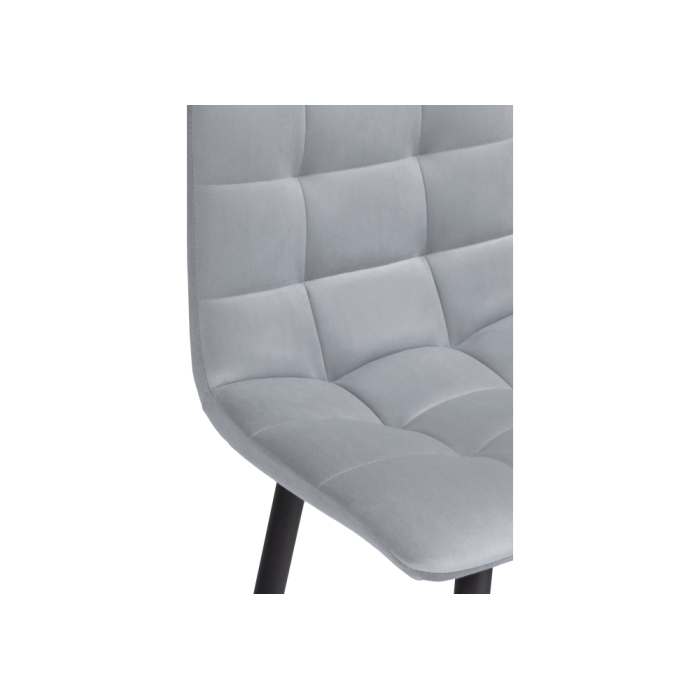 Полубарный стул Чилли К светло-серый / черный