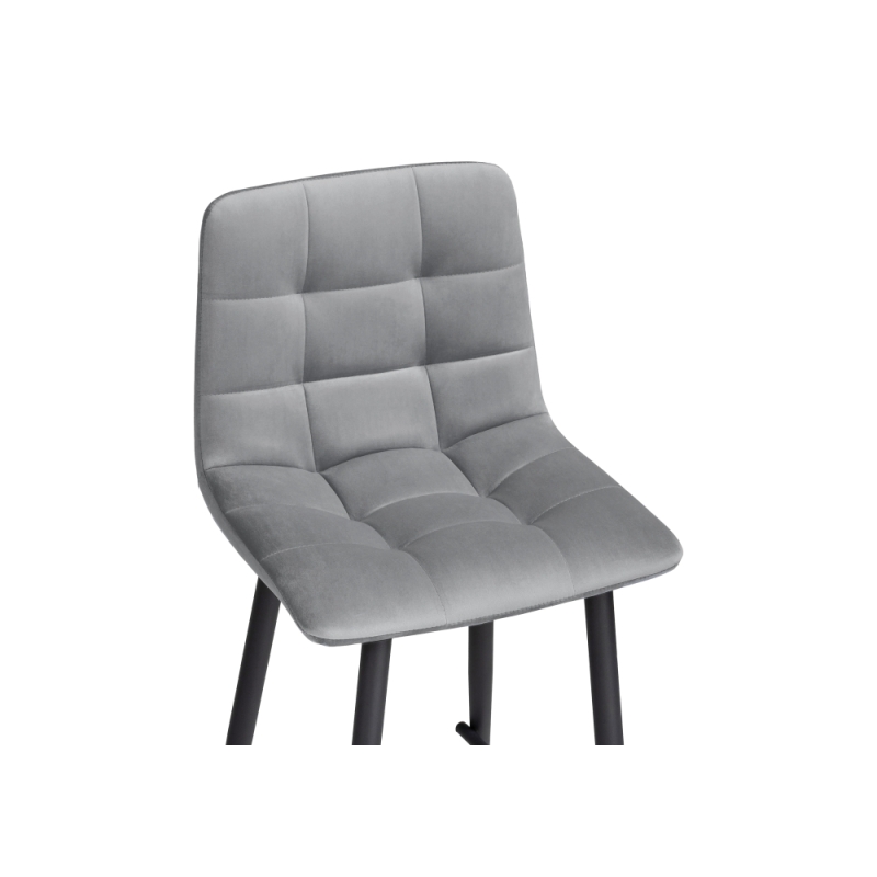 Полубарный стул Чилли К темно-серый / черный