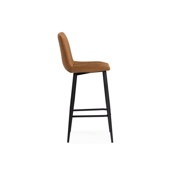 Полубарный стул Дани кирпичный / черный