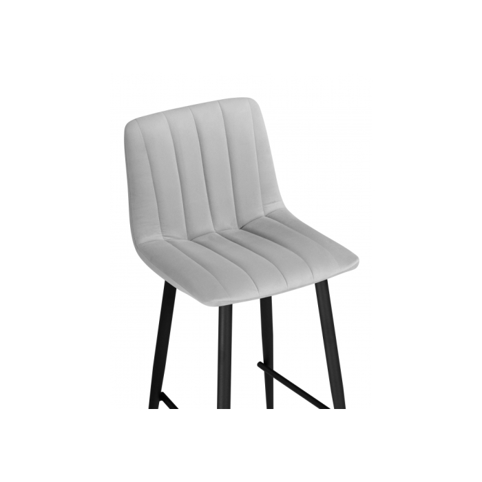 Полубарный стул Дани светло-серый 52 / черный