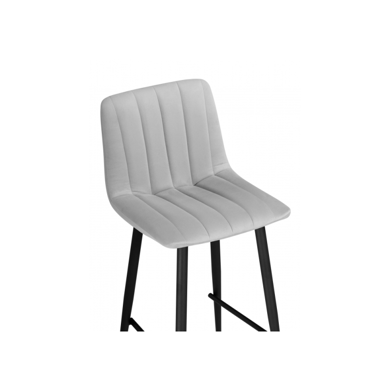 Полубарный стул Дани светло-серый 52 / черный