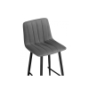 Полубарный стул Дани темно-серый 32 / черный