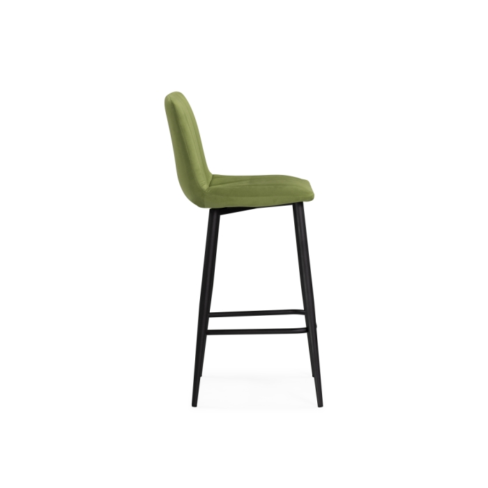 Полубарный стул Дани зеленый / черный