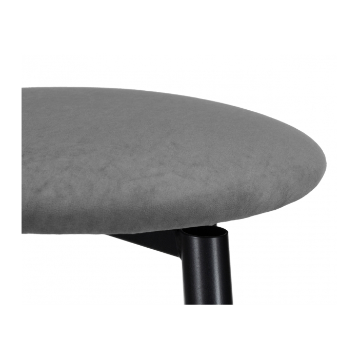 Полубарный стул Гангток крутящийся графит / черный матовый