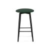 Полубарный стул Гангток крутящийся изумруд / черный матовый