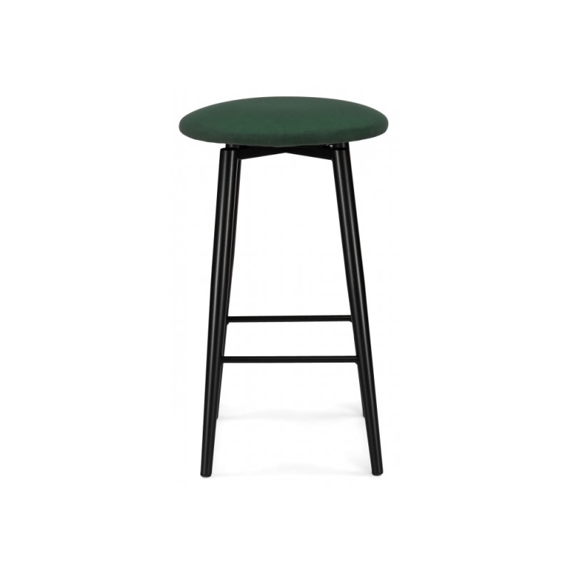 Полубарный стул Гангток крутящийся изумруд / черный матовый