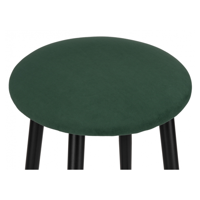 Полубарный стул Гангток крутящийся изумруд / черный матовый