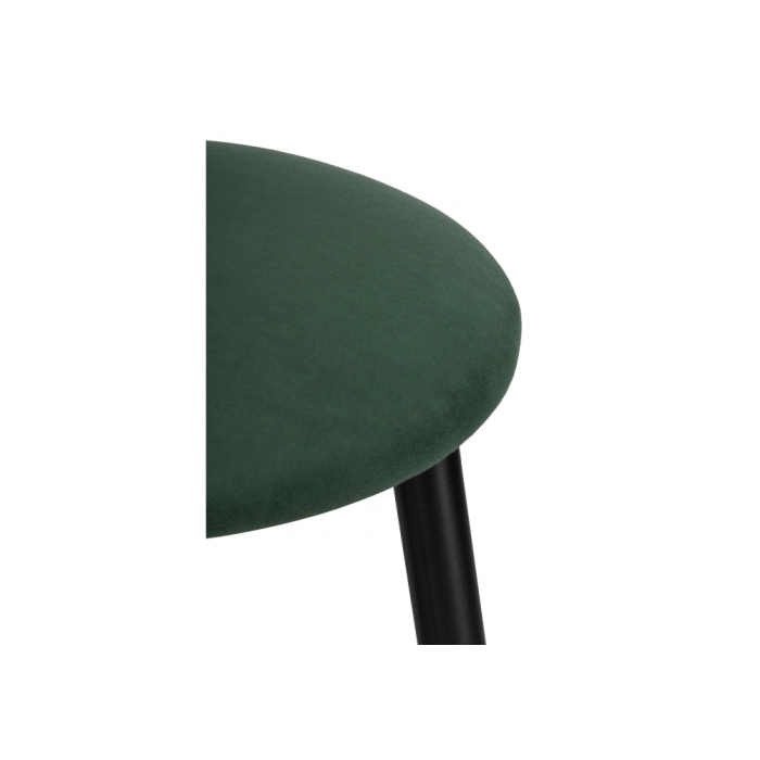 Полубарный стул Гангток крутящийся изумруд / черный матовый