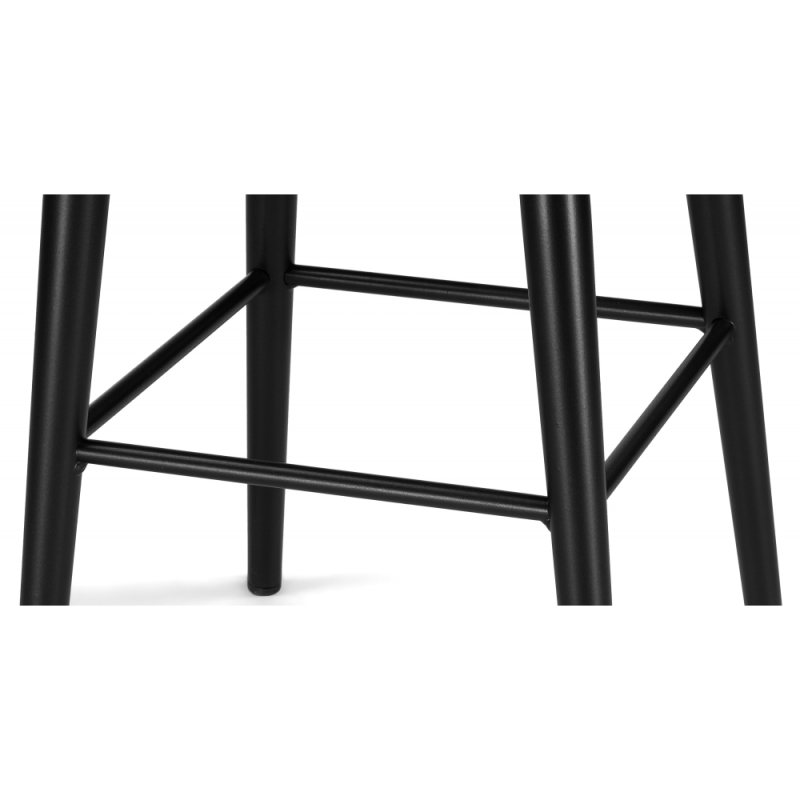 Полубарный стул Гангток крутящийся сильвер / черный матовый