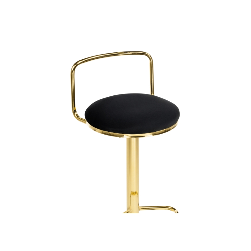 Полубарный стул Lusia black / gold