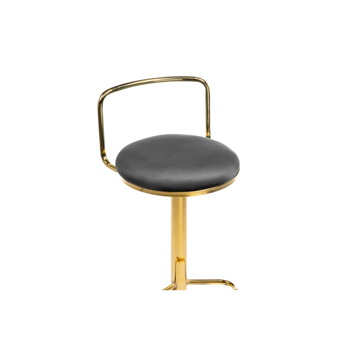 Полубарный стул Lusia dark gray  / gold
