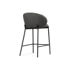 Полубарный стул Нейл серый / черный