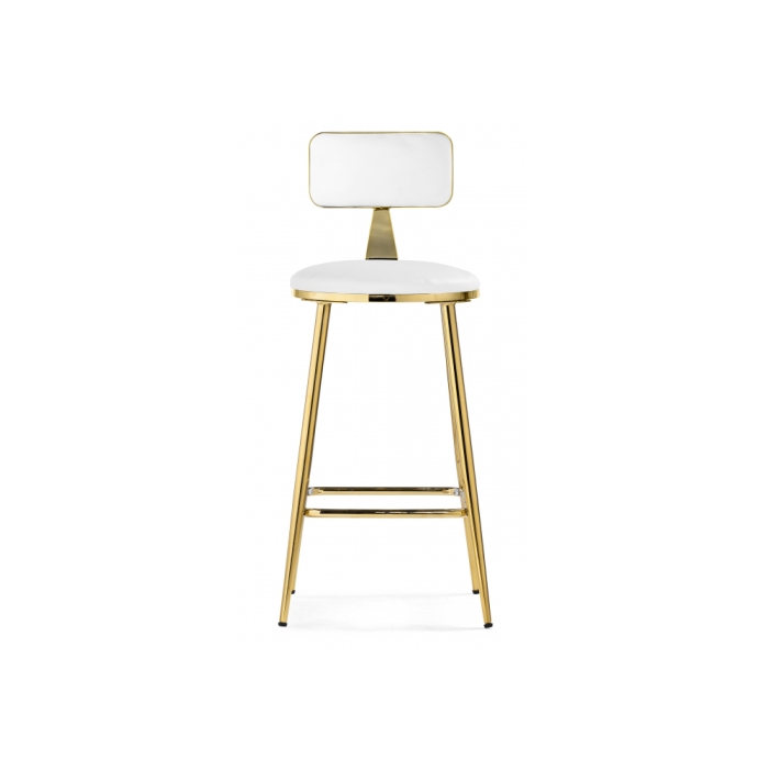 Полубарный стул Persi white / gold