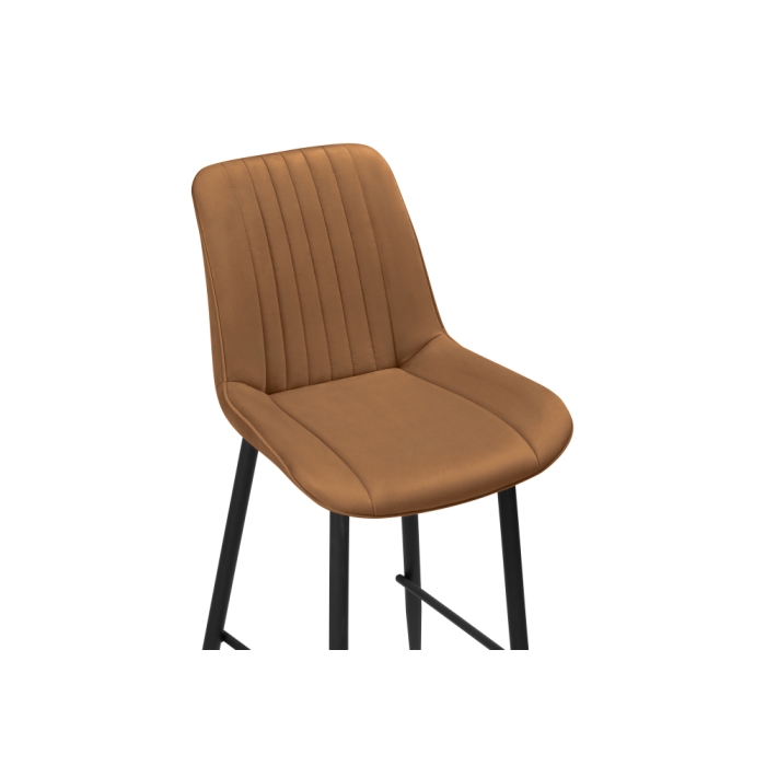 Полубарный стул Седа К кирпичный / черный