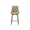 Полубарный стул Седа К крутящийся бежевый / черный