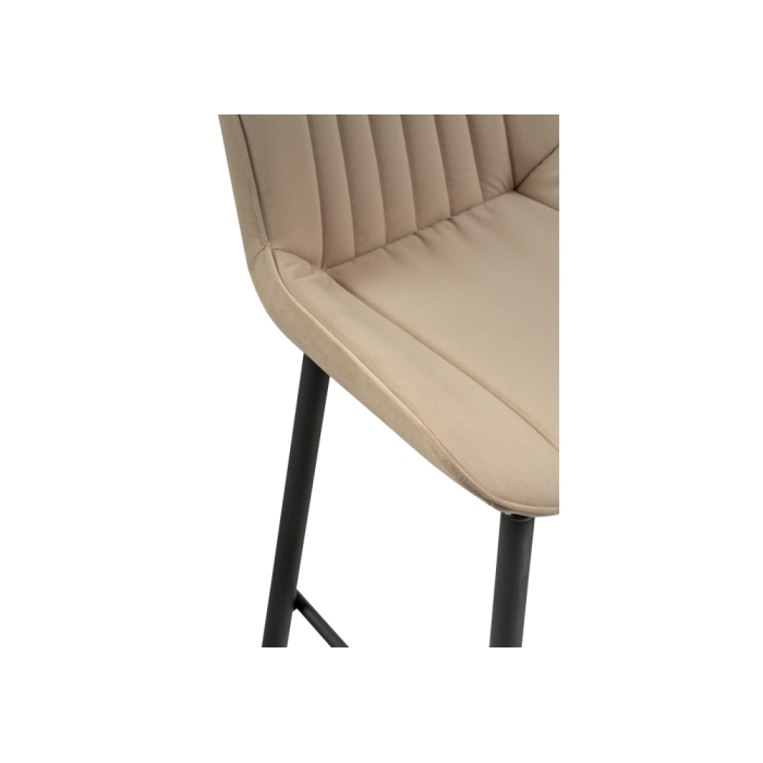 Полубарный стул Седа К крутящийся бежевый / черный