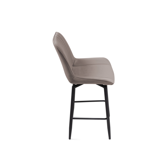 Полубарный стул Седа К крутящийся латте / черный