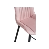 Полубарный стул Седа велюр розовый / черный