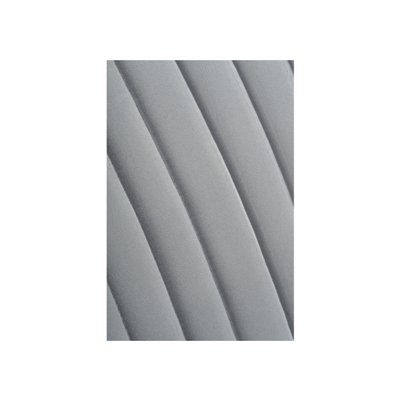 Полубарный стул Седа велюр светло-серый / белый