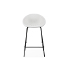 Полубарный стул Zeta white / black