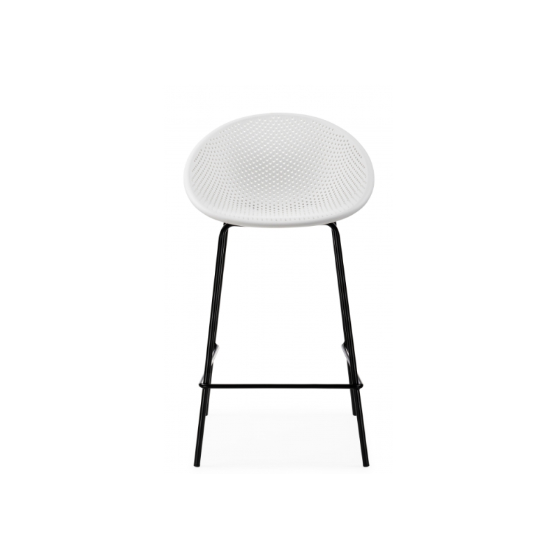 Полубарный стул Zeta white / black