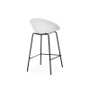 Полубарный стул Zeta white / black