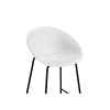 Полубарный стул Zeta white / black