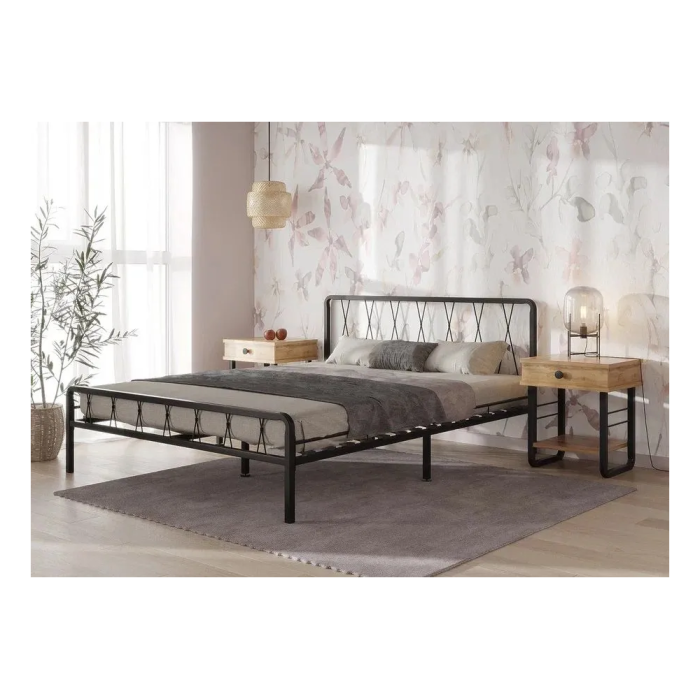 Полутораспальная кровать Иоханна 18 140х200 черная