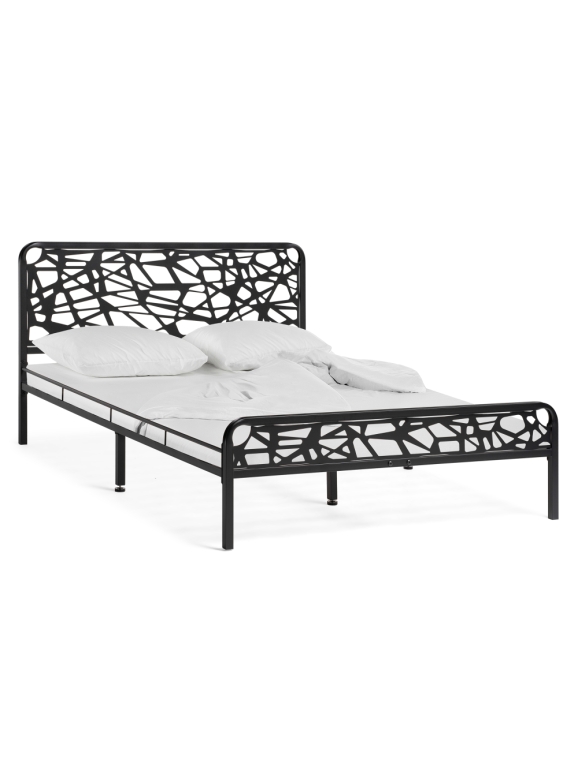 Полутораспальная кровать Кубо 120х200 черный