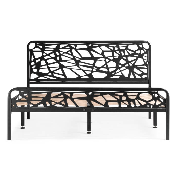 Полутораспальная кровать Кубо 120х200 черный