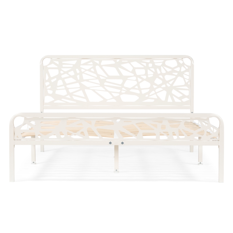 Полутораспальная кровать Кубо 140х200 белый