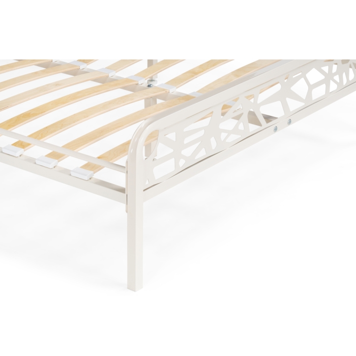 Полутораспальная кровать Кубо 140х200 белый