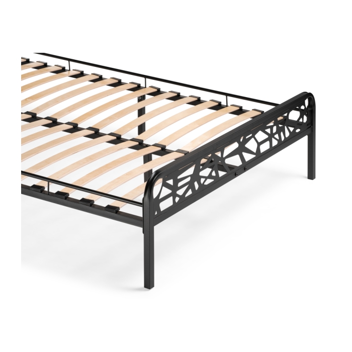 Полутораспальная кровать Кубо 140х200 черный