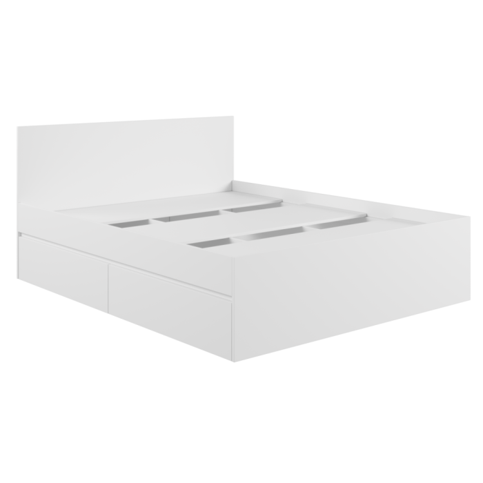 Полутораспальная кровать Мадера 140х200 белый