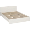 Полутораспальная кровать Адайн КР-140 140х200 белое дерево / белое дерево