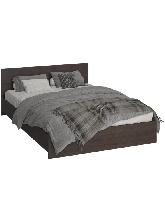 Полутораспальная кровать Адайн КР-140 140х200 венге / венге