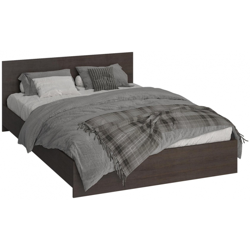 Полутораспальная кровать Адайн КР-140 140х200 венге / венге