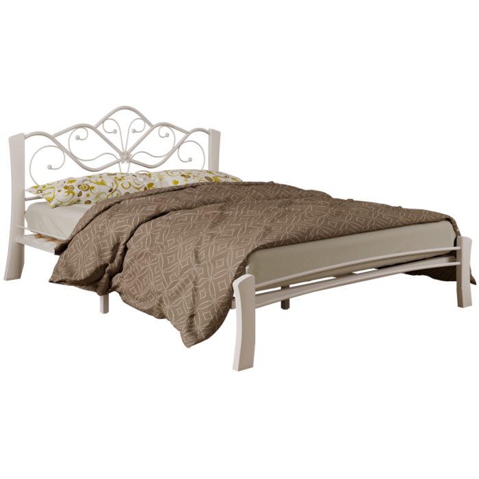 Полутораспальная кровать Виктори 4 140х200 белая