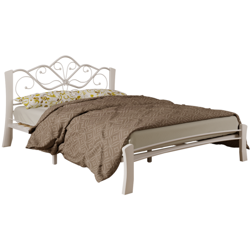 Полутораспальная кровать Виктори 4 140х200 белая